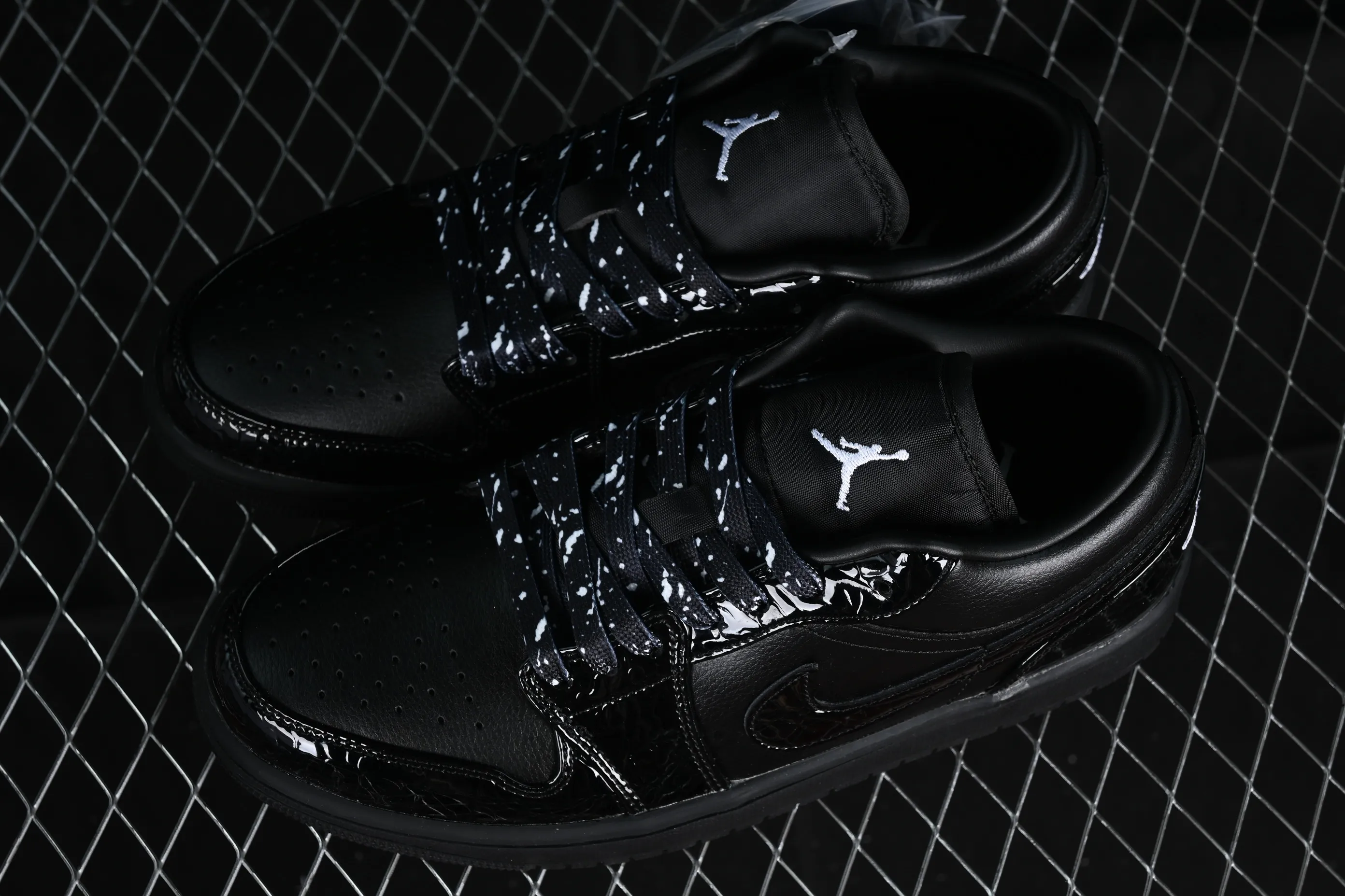 All categories Air Jordan Jordan series basketball shoes Air Jordan 1 Low Air Jordan 1 Low "Black Croc" AJ1 Joe 1 crocodile black low-top cultural casual sneakers HJ7743-010